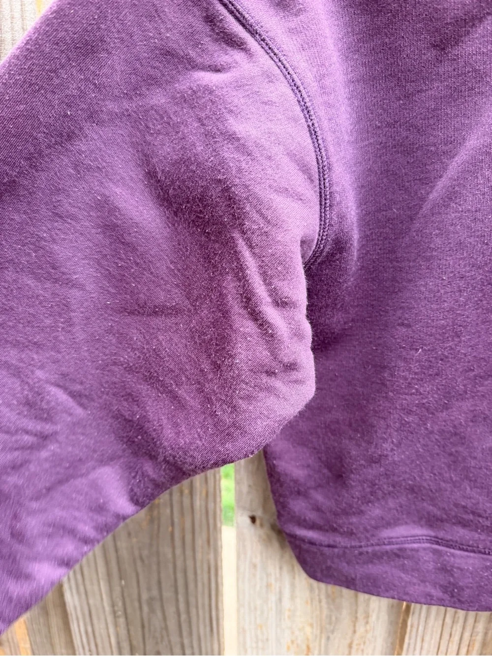Y2K Nike crop top Women's Plum Cropped Crewneck Sweatshirt Size Medium